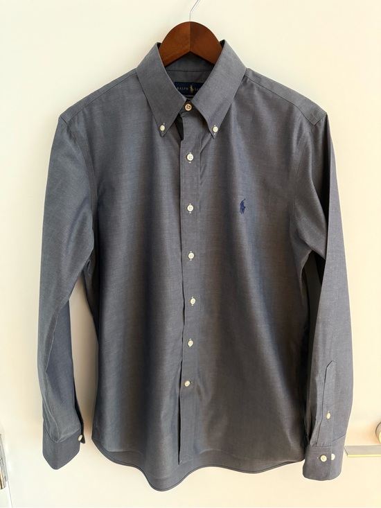 Ralph Lauren Other - Ralph Lauren Men’s Blue/Gray Button-Down Oxford Shirt